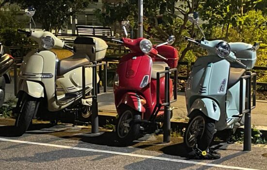 Vespa Three (3) Vespa scooters