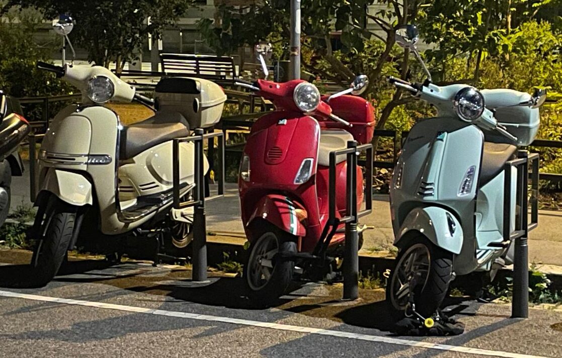 Vespa Three (3) Vespa scooters